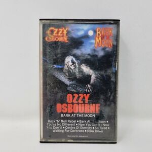 Ozzy Osbourne Bark At The Moon Cassette Tape 1983 CBS QZT 38987 Heavy Metal 80s